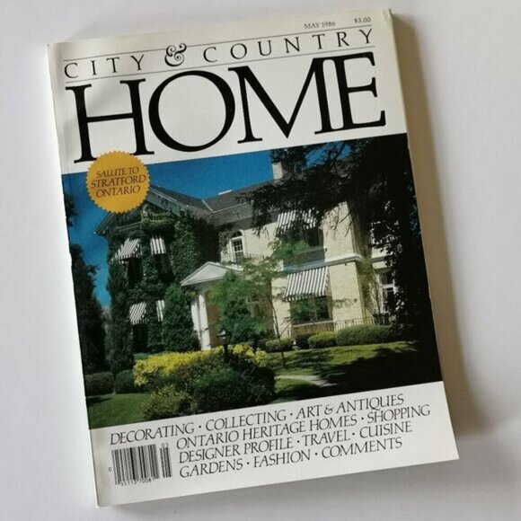 May 1986 City & Country Home Magazine Canadian Lifestyle Interior Stratford - Picture 1 of 6